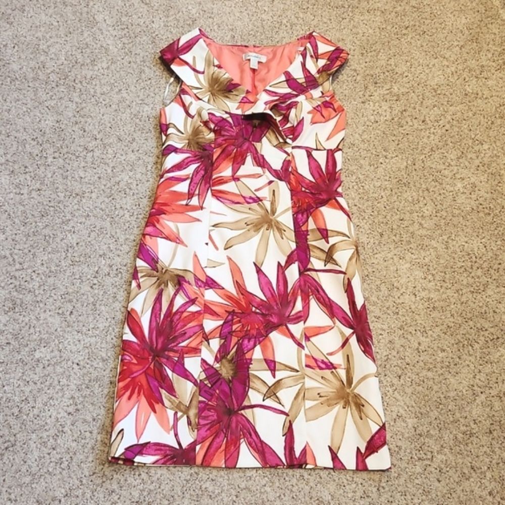 Dress Barn Sleeveless Colorful party Dress size 4